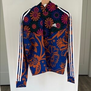 NWT Adidas x Farm Rio Multicolor Floral Hoodie and Pants Set Medium Sold Out